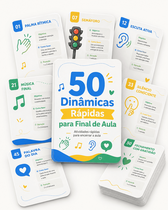 50 Dinâmicas Rápidas para Final de Aula