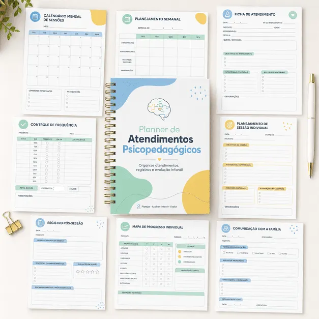Planner de Atendimentos Psicopedagógicos