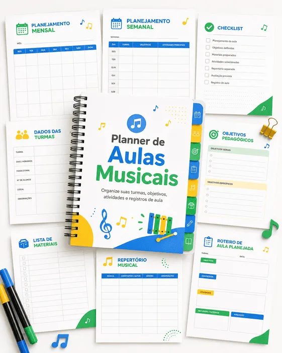 Planner de Aulas Musicais