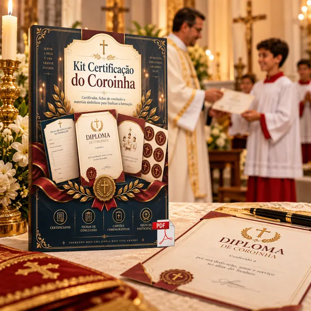 Kit Certificação do Coroinha